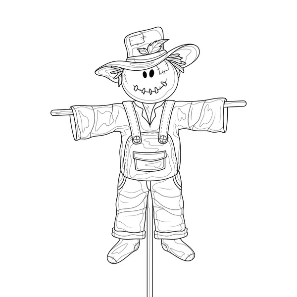 Hundred crow coloring page royalty