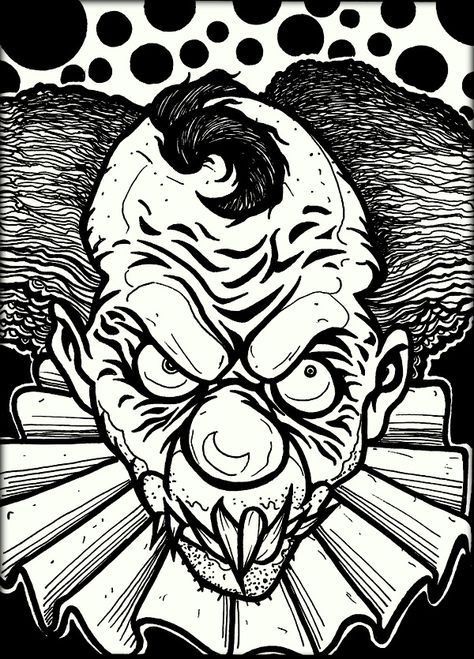 Free scary coloring pages for halloween