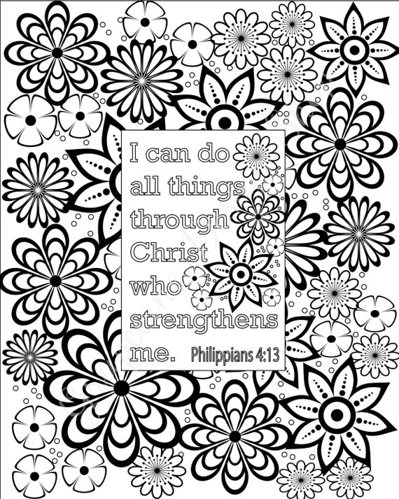 Flower coloring pages bible verse coloring sheets set of instant printable scripture coloring sheets kid or adult coloring sheets