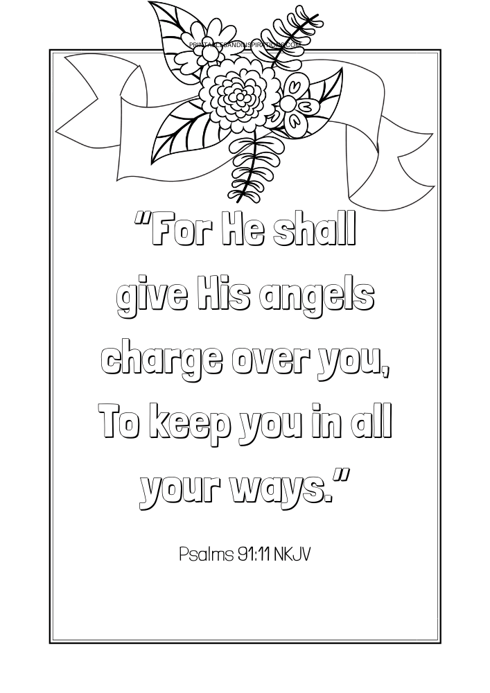 Free printable bible verse coloring book pages