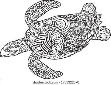 Adult coloring pages turtles images stock photos d objects vectors