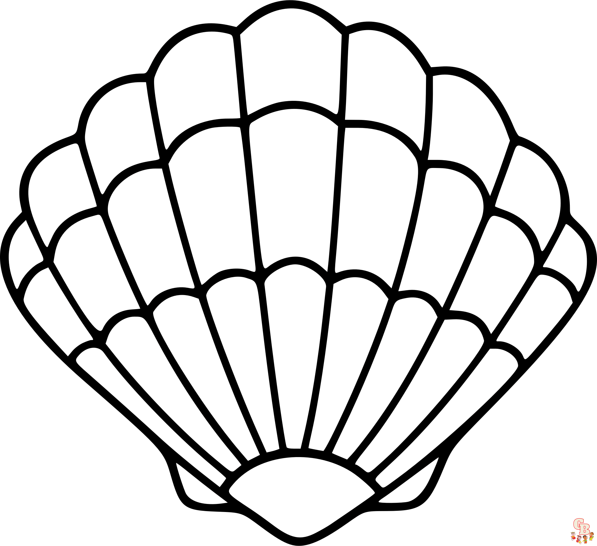 Dive into creativity with seashell coloring pages