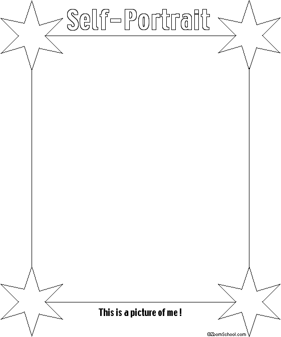A book about me self portrait page