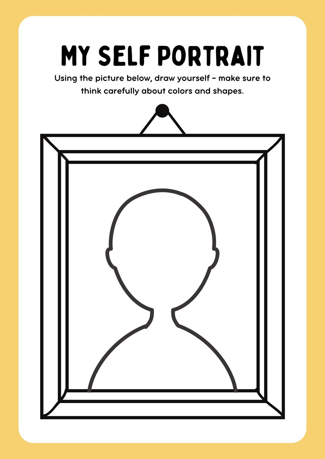 Free custom printable art worksheet templates