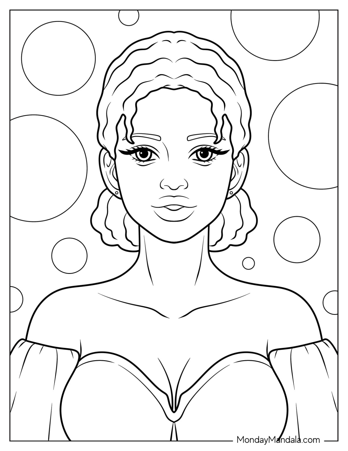 Black girl coloring pages free pdf printables