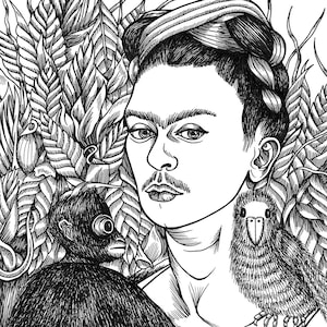 Self portrait coloring pages