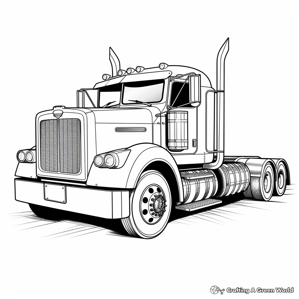 Old truck coloring pages