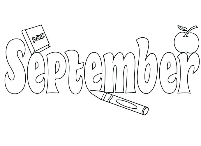 September coloring pages