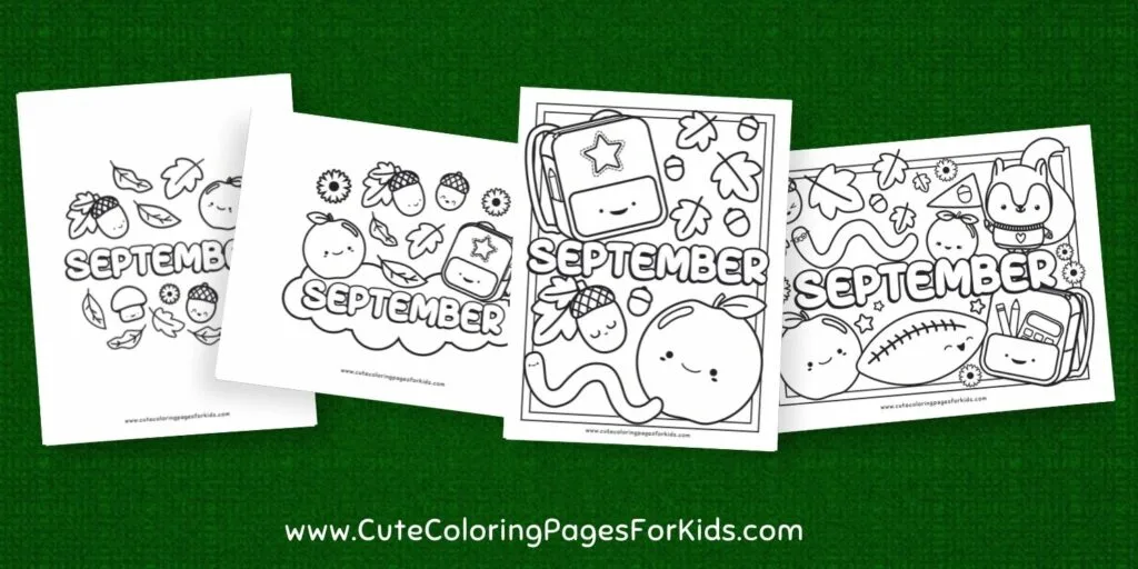 September coloring pages