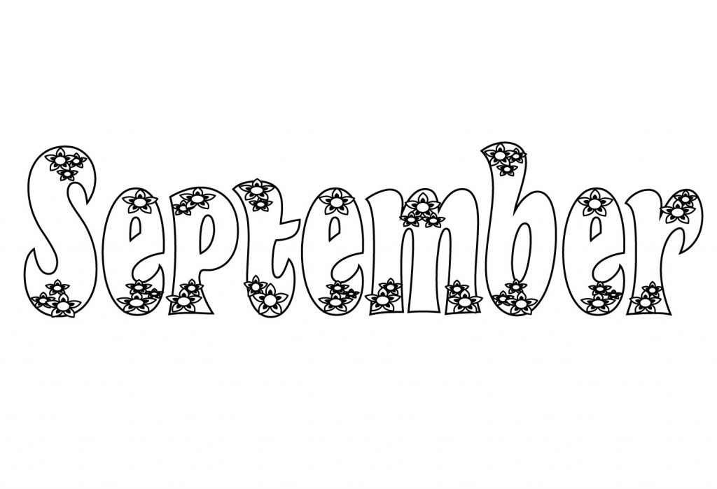 September coloring pages