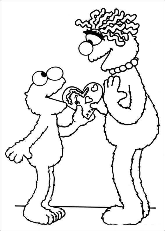Free printable sesame street coloring pages for kids