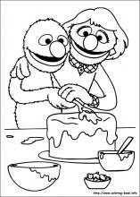 Sesame street coloring pages on coloring