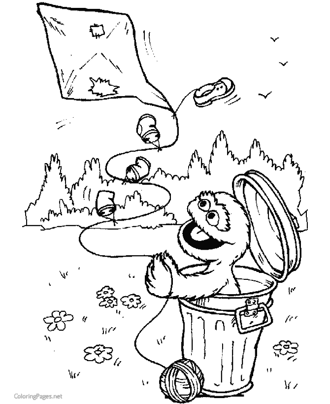 Sesame street coloring pages for kids
