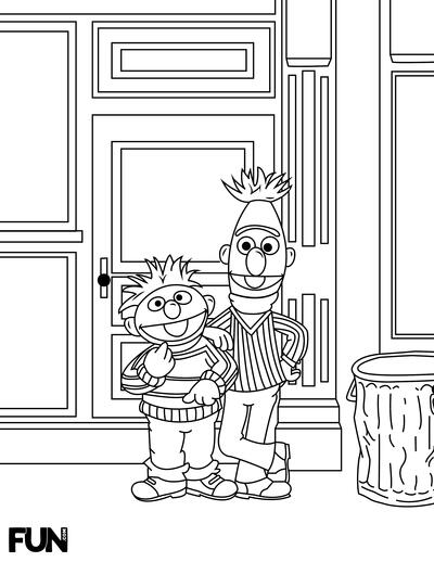 Sesame street coloring page printables