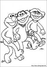 Sesame street coloring pages on coloring
