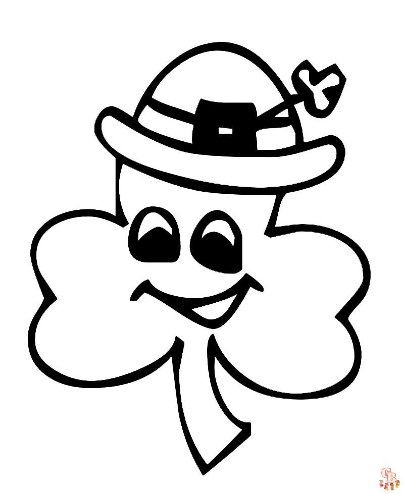 Shamrock coloring pages free printable and easy to color