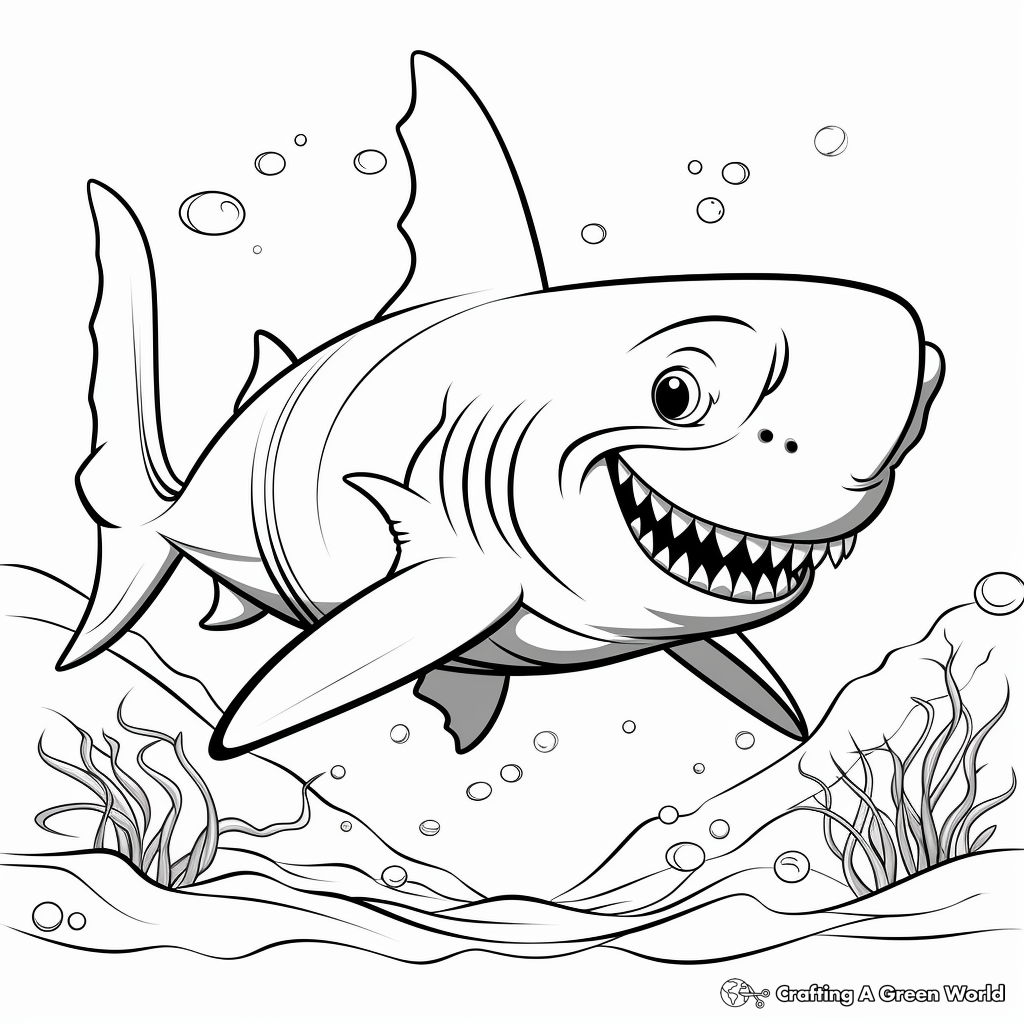 Shark coloring pages