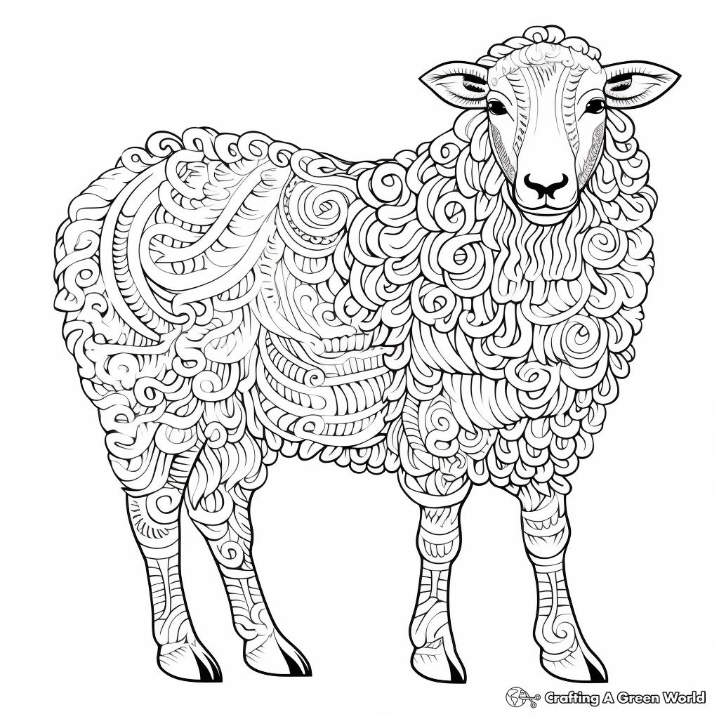 Sheep coloring pages
