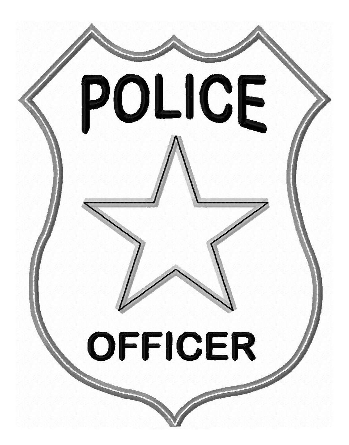 Printable police badges for kids