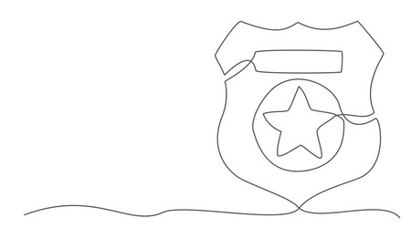 Police badge drawing vector images over