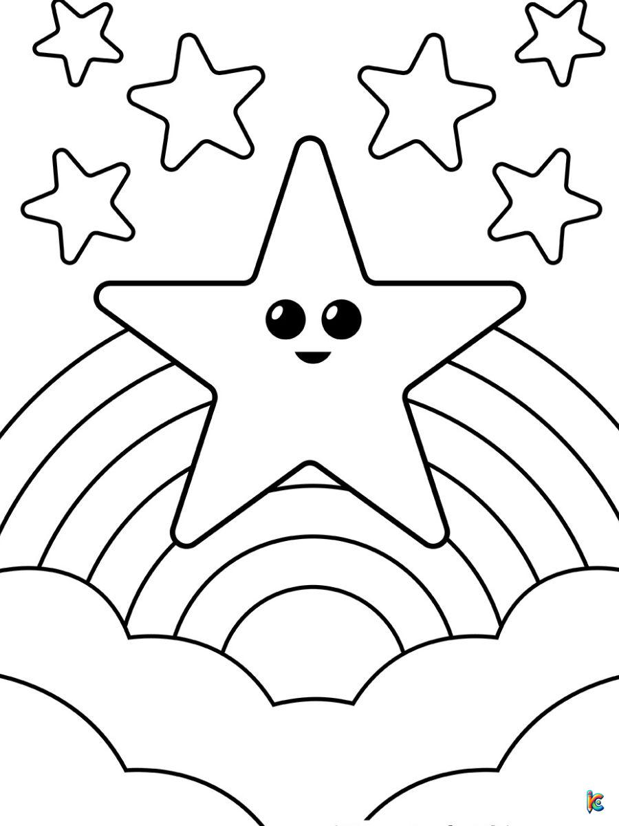 Star coloring pages â