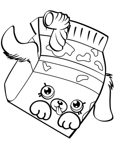 Milk bud shopkin coloring page free printable coloring pages