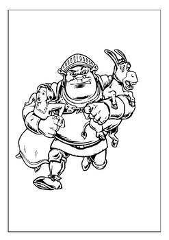 Join shrek on his adventures with our printable coloring sheets pages
