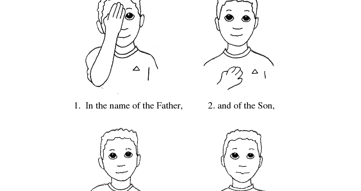 The catholic toolbox sign of the cross activities