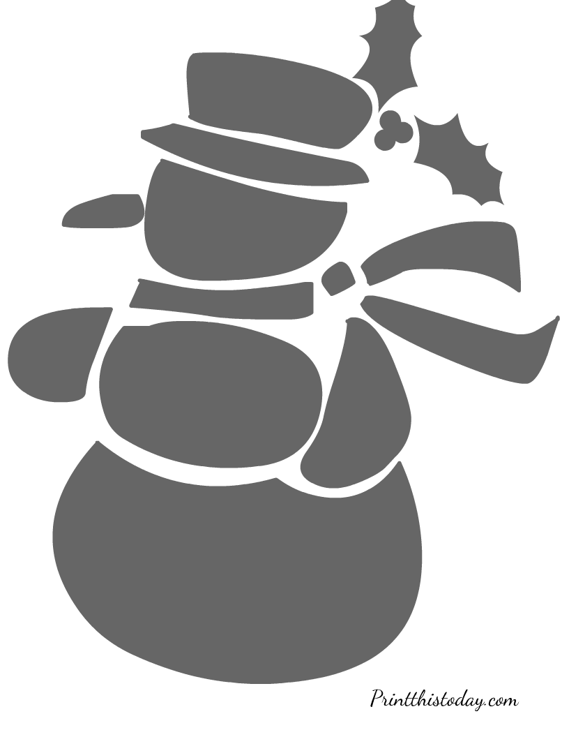 Free printable christmas stencils