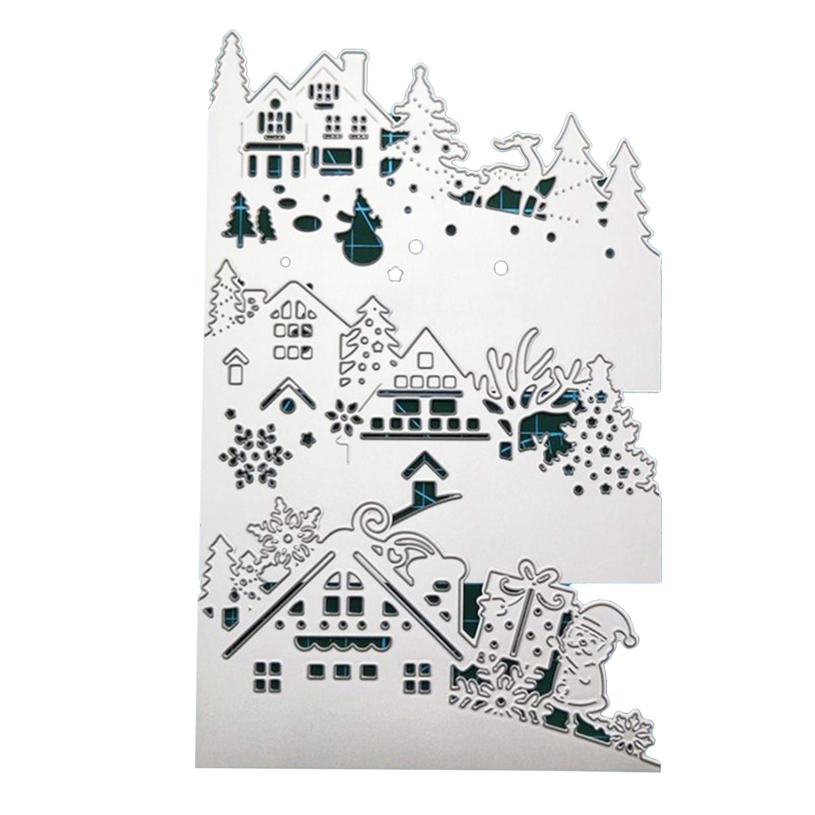 Christmas stencils for card making christmas tree santa claus cutting dies stencils craft tool template mol coration mould