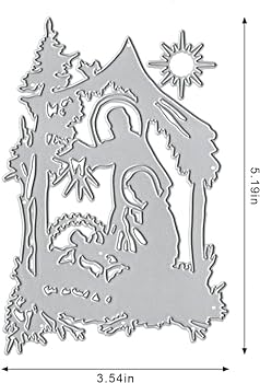 Hying christmas religion pray frame cutting dies for card making jesus nativity die cuts easter prayer dies sets stencils embossing template for diy scrapbooking craft arts crafts sewing