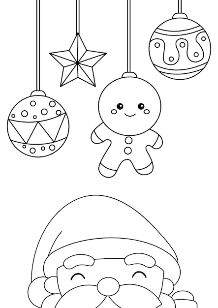 Christmas coloring images