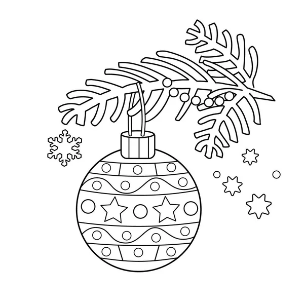 Christmas coloring page vector images