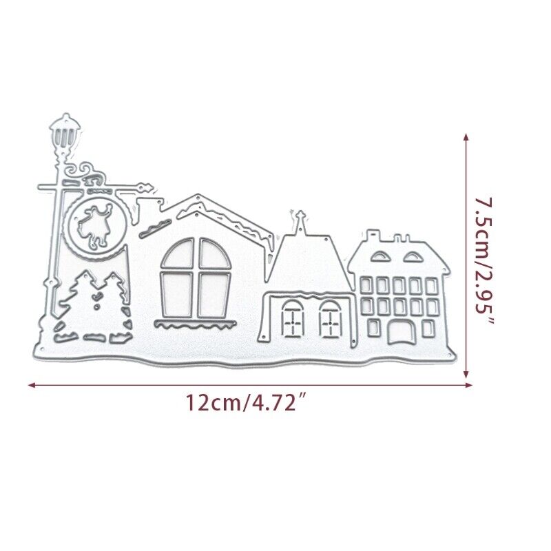 Christmas house metal cutting dies stencil diy scrapbooking album paper template