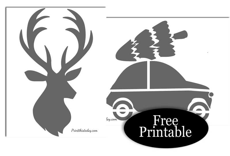 Free printable christmas stencils