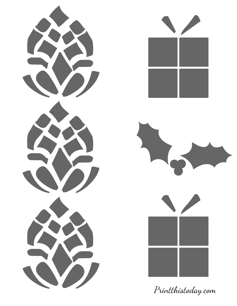 Free printable christmas stencils