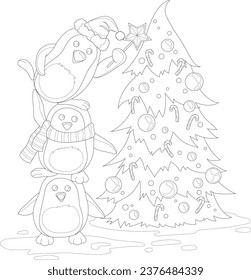 Thousand christmas coloring book royalty