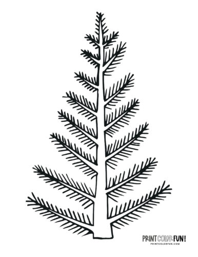 Christmas tree coloring pages clipart the ultimate free printable collection at