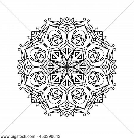 Mandala silhouette vector photo free trial bigstock