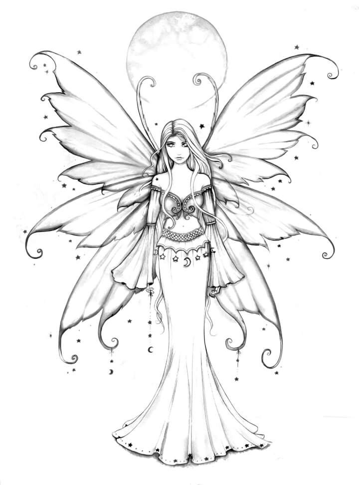 Coloring pages the fantastical realm fairies faeries fays fairy silhouettes coloring pages fairy