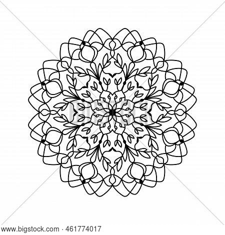 Mandala silhouette vector photo free trial bigstock