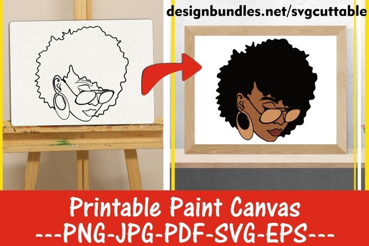 Woman coloring pages afro adult printable coloring page
