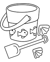 Summer coloring pages seasons