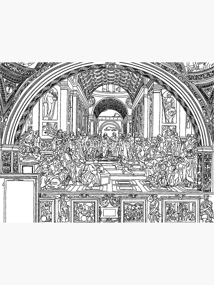The school of athens art print for sale by artists