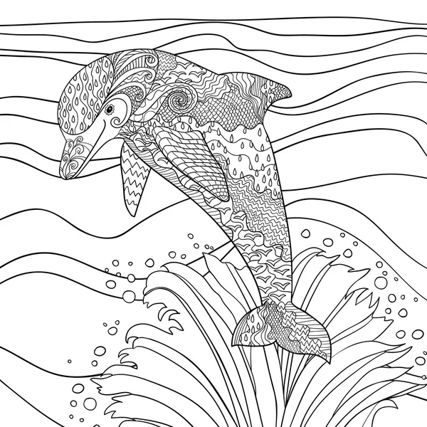 Water coloring pages vector images