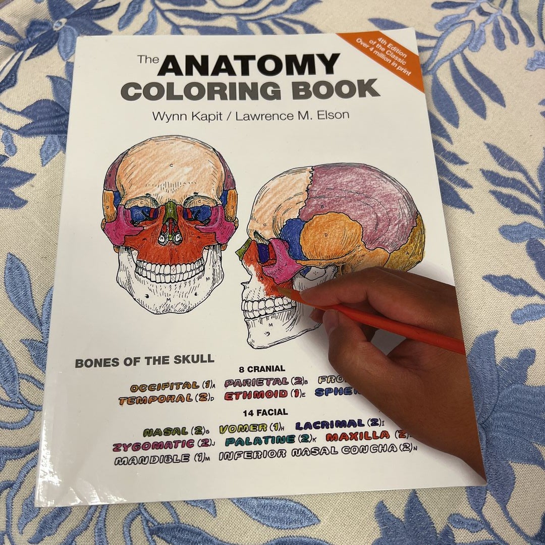 The anatomy coloring book by wynn kapit lawrence elson paperback