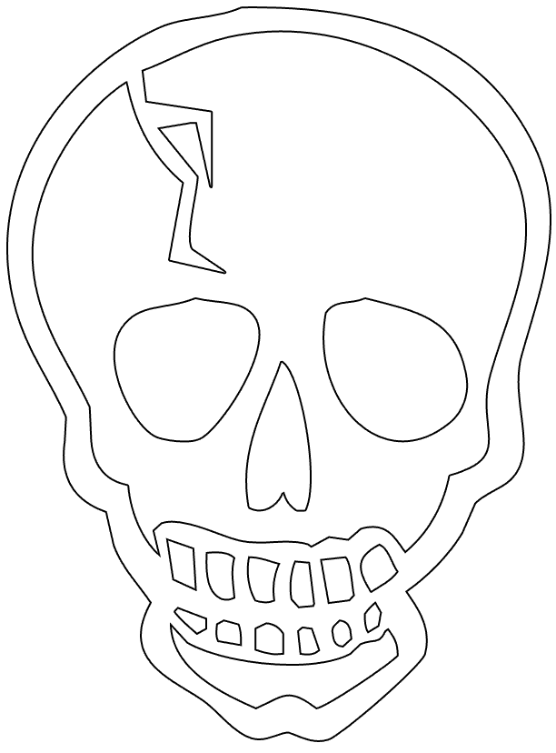Free printable skull coloring pages for kids
