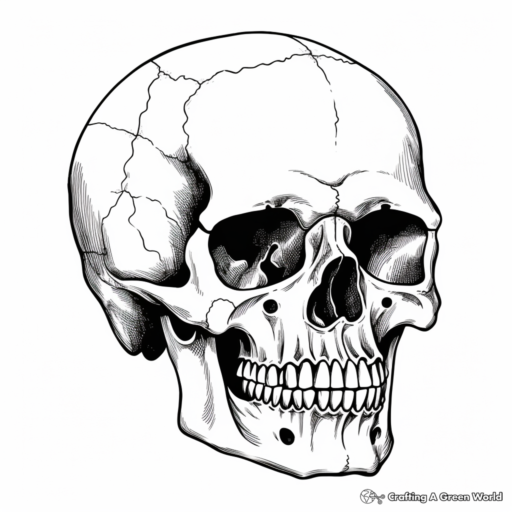 Skull coloring pages