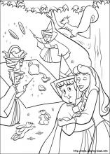 Sleeping beauty coloring pages on coloring
