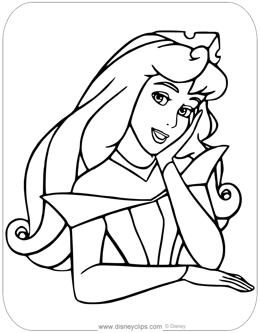 Sleeping beauty coloring pages